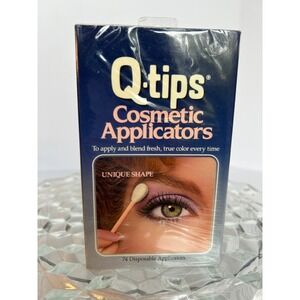 NEW Vintage Q-tips Cosmetic Applicators Unique Shape‎ Makeup Applicator 74 Count